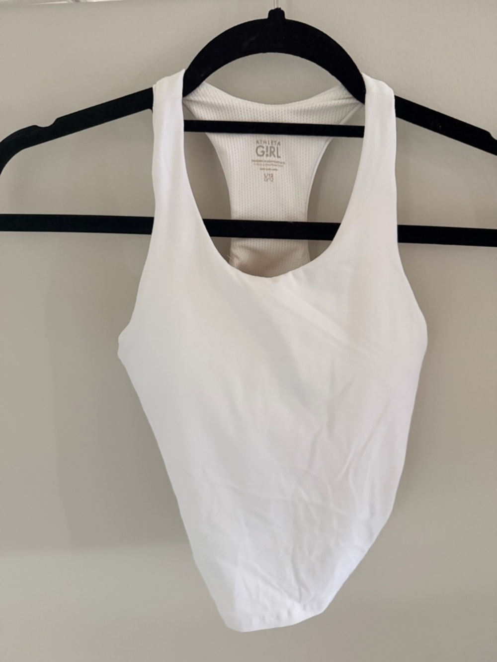 Athleta Girl White Racerback Tank Top